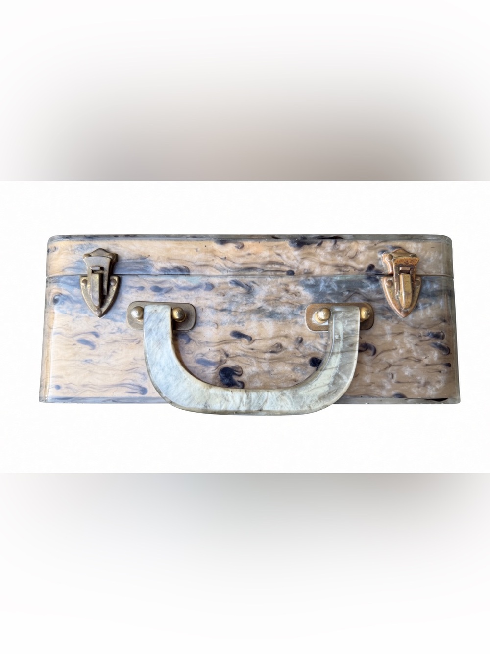 Vintage Wilardy Lucite Makeup Case Mirror 1950s